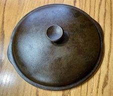 BSR Birmingham Stove & Range Century Series 8 Cast Iron Dutch Oven Lid 10 1/4”