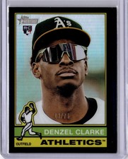 Denzel Clarke 2025 Topps heritage High # Black Refractor #571 Oakland A's #13/76