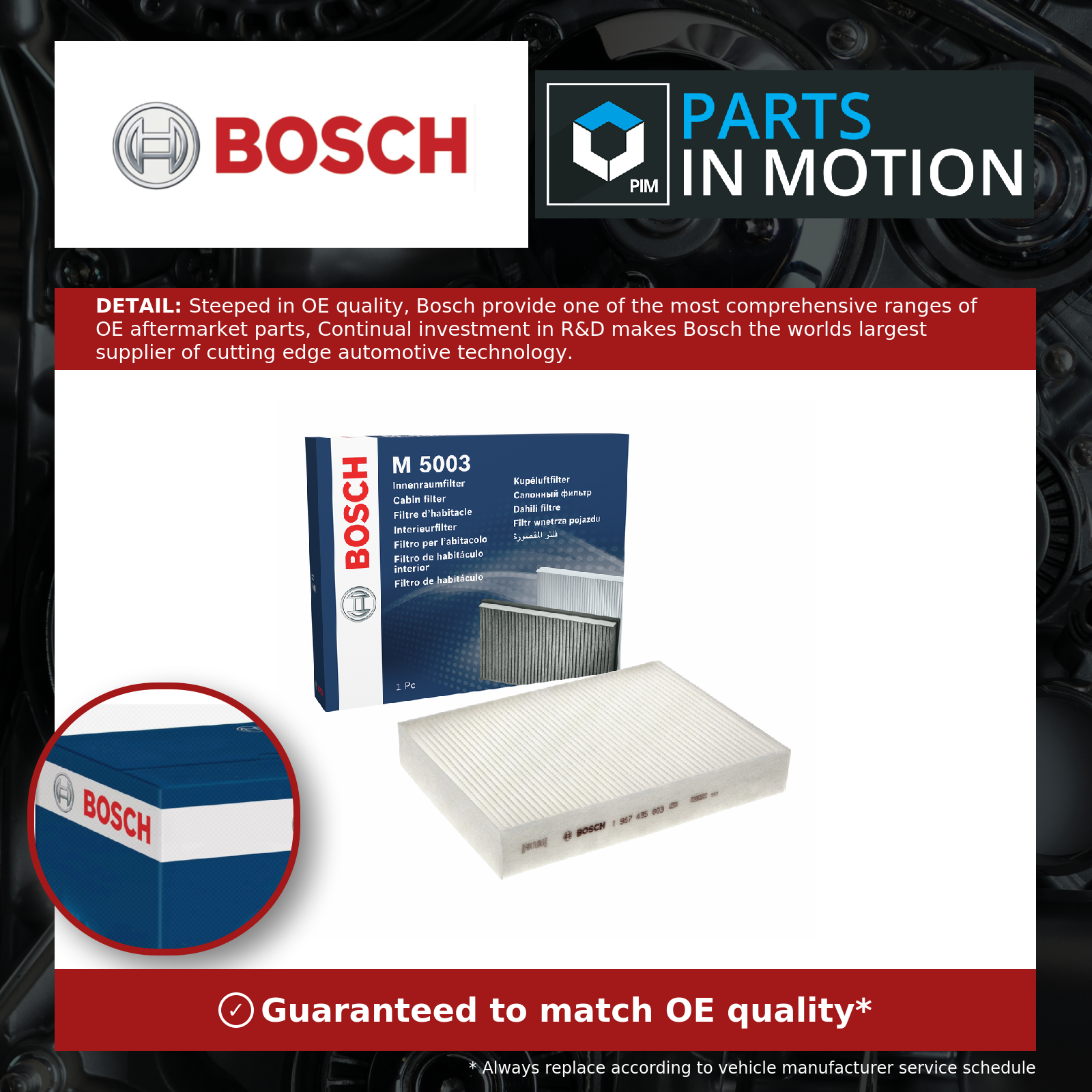 ✅Fits BOSCH 1 987 435 003 Filter, interior air ⭐UK Seller⭐ - Image 7