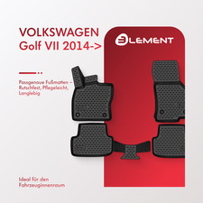 Element 3D Gummimatten Set passend für VW Golf | MK7/MK8 | Baujahr 2012-2025 |