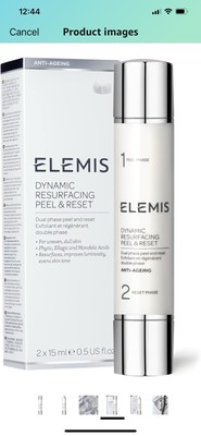 Elemis Dynamic Resurfacing Peel & Reset 2 x 15ml 0.5oz Dual Phase Peel Exfoliant
