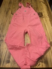 Carhartt Loose Fit Canvas Girls Size 4T Pink Casual Bibs OX9712-G