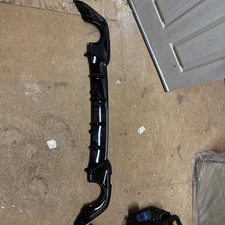 FOR 19-22 BMW G20 3 SERIES M SPORT YOFER GLOSS BLACK DUAL EXHAUST REAR DIFFUSER