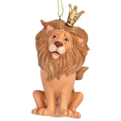 Gisela Graham Löwe in Krone Christbaumschmuck mit goldenem hängendes Garn