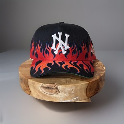 Kill The Hype SnapBack Hat | Adjustable | Bones NY  Yankees Flame KTH Flames
