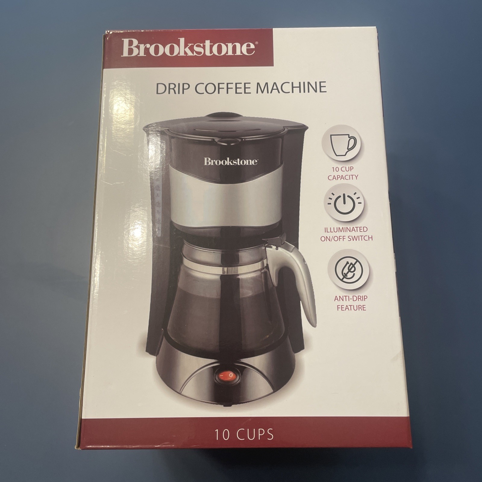 Brookstone 10 Cup Drip Coffee Machine