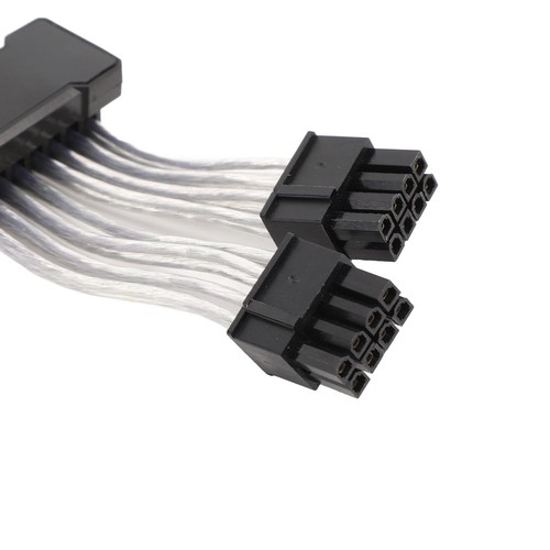 2x8PIN ARGB GPU Power Extension Cable 30cm Supports 5V 3PIN ARGB Sync 2x8PIN NEW - Afbeelding 10 van 12