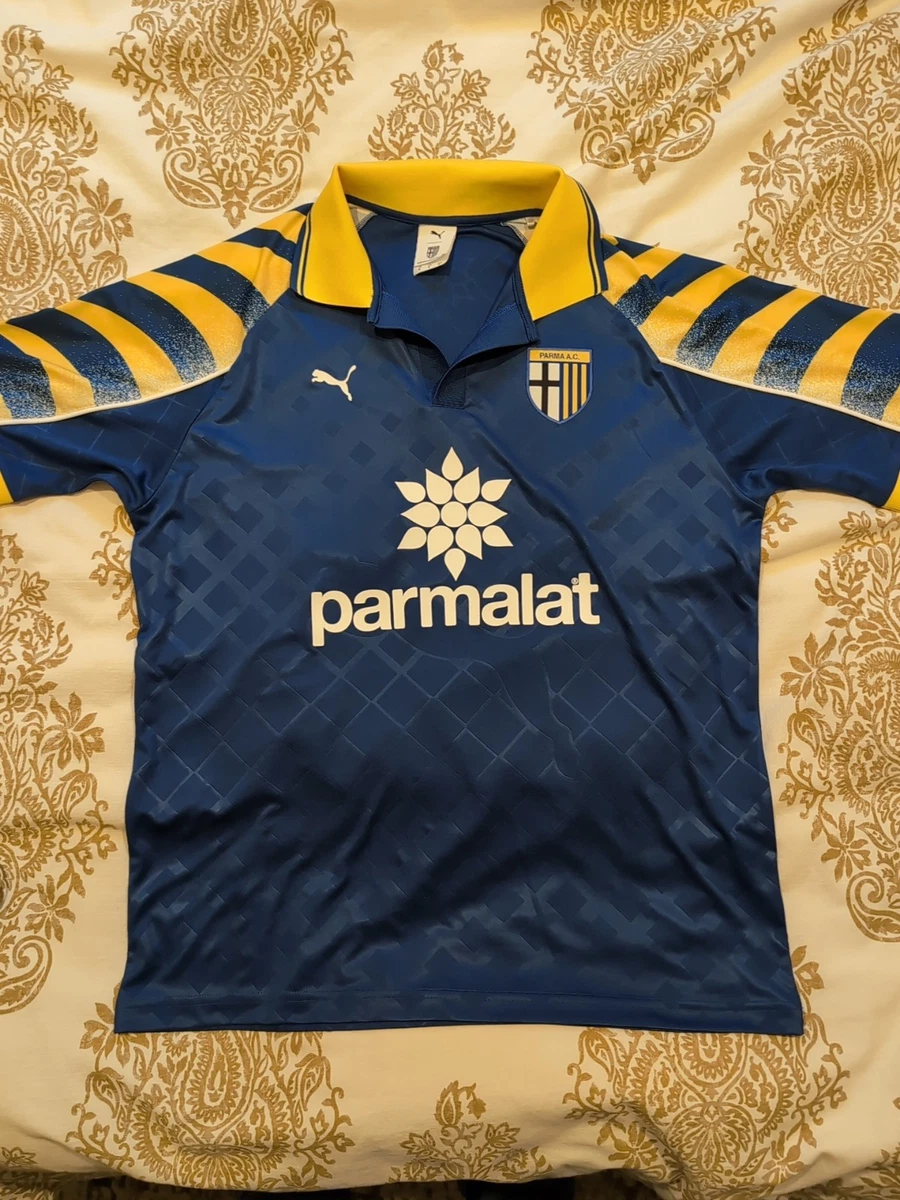 Maillot Vintage AC Parma Porté En Match (Youth) - Saison 2004/2005 Avec COA