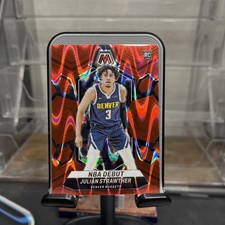 2023-24 Panini Mosaic - NBA Debut Julian Strawther #256 Red Seismic Prizm /299  