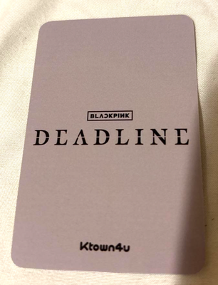 BLACKPINK LISA DEADLINE Ktown4u POB Photocard Official Limited