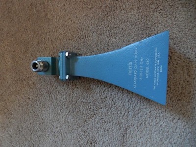 Narda X Band Scalar Horn with Type N Adapter