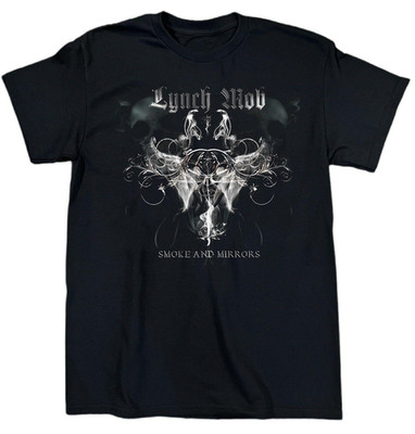 NEW Lynch Mob Band Smoke And Mirrors Heavy Cotton Black T Shirt S-5XL JU32