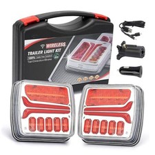 Wireless Trailer Lights, Rechargeable Magnetic LED Towing Light for Trucks,