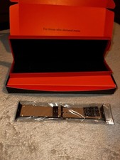 Dark Brown Leather Apple Watch Strap by WsC London 42mm Brand New in Box
