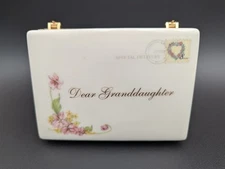 Ardleigh Elliott "Dear Granddaughter" Porcelain Music Box 2005 Ltd Ed F2347 Gift