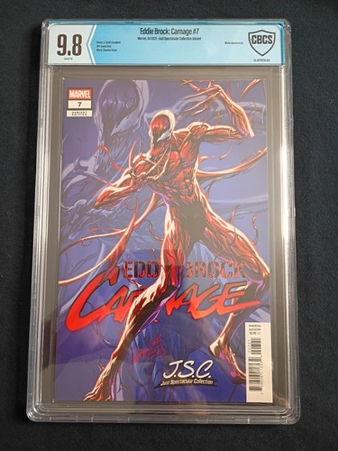 Eddie Brock: Carnage #7 - CBCS 9.8 - 2025 J. Scott Campbell Variant