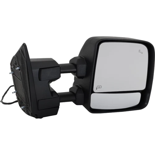 Fits 16-23 Nissan Titan XD Power Towing Mirror Textured Black With RH