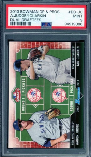 Aaron Judge Rookie Card 2013 Bowman DP Prospects Dual Draftees #DD-JC PSA 9