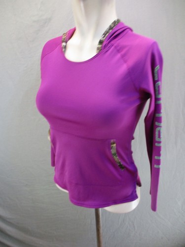 Carharrt Size M (10) Girls Fuchsia Front Pocket Fitted Athletic Hoodie 1RE23 - Picture 3 of 12