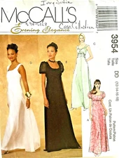 McCall's Misses' Dress Pattern 3954 Size 12-18 UNCUT