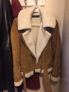zara brown suede jacket