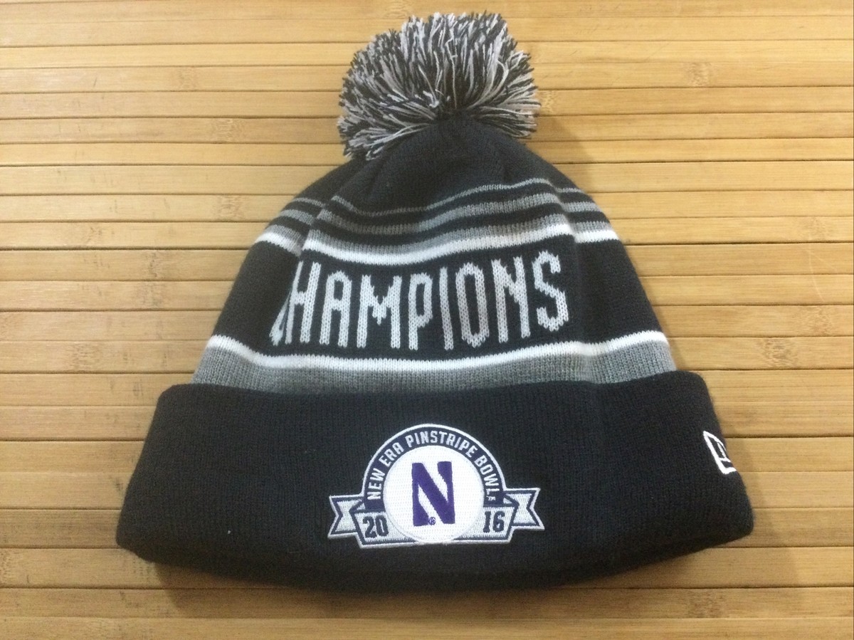 2016 Northwestern Wildcats New Era Pinstripe Bowl Winter Beanie