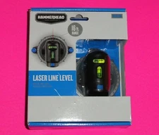 Hammerhead Laser Line Level HLCL04 16 ft Projection Wall Mount Base Measure 360