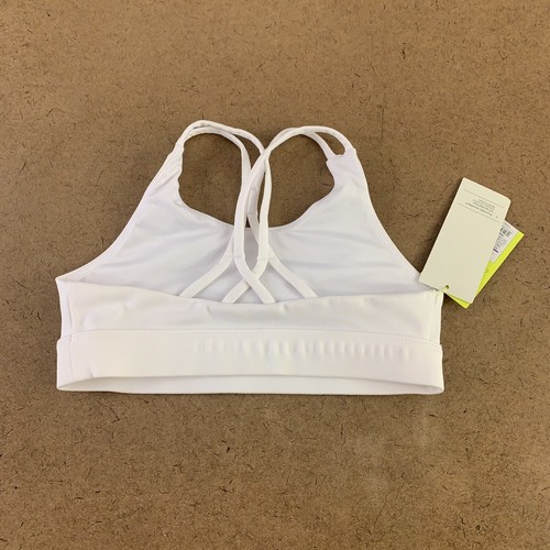All in Motion Girls Size Small (6/6X) White Microfiber Lattice Back Bra NWT - Picture 4 of 5