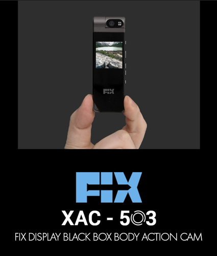 Fix Display Black Box Body Action Cam XAC-503 2K High Resolution Rotating Lens - Picture 2 of 24