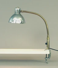 Totally Fab Flex French Art Deco/Moderne Task Lamp, Chrome & Brass