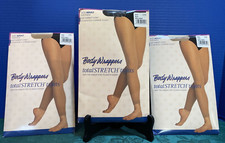 3 Pair BODY WRAPPERS Total Stretch A33 Adult TIGHTS FOOTLESS Size Small/Medium