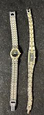 Citizen Seiko Two-Tone Silver & Gold Ladies Vintage Analog Watch READ