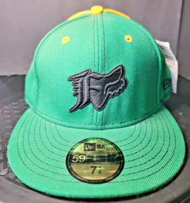 Fox Racing New Era 59Fifty Cap Green/Yellow | eBay