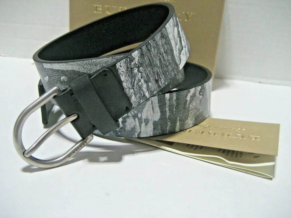 Burberry Silver Belts for Men