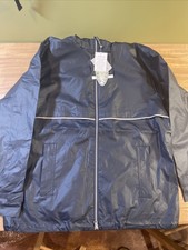 Charles River Rain Jacket Navy Blue Size Medium