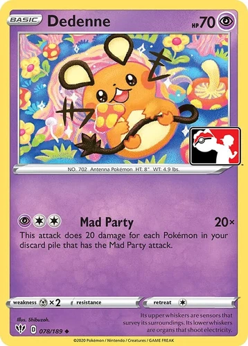 Dedenne 078/189 Prize Pack Series Cards