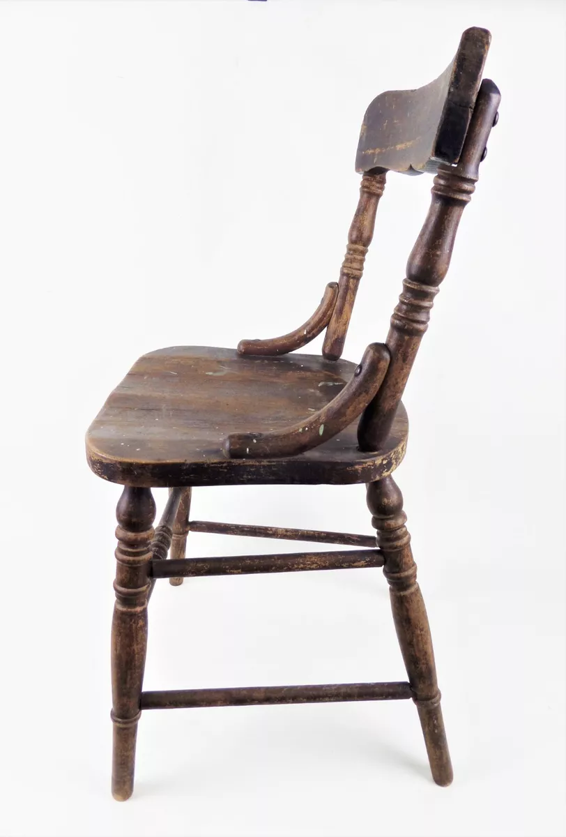 Vintage Antique Wooden Child s Chair Primitive Rustic Victorian