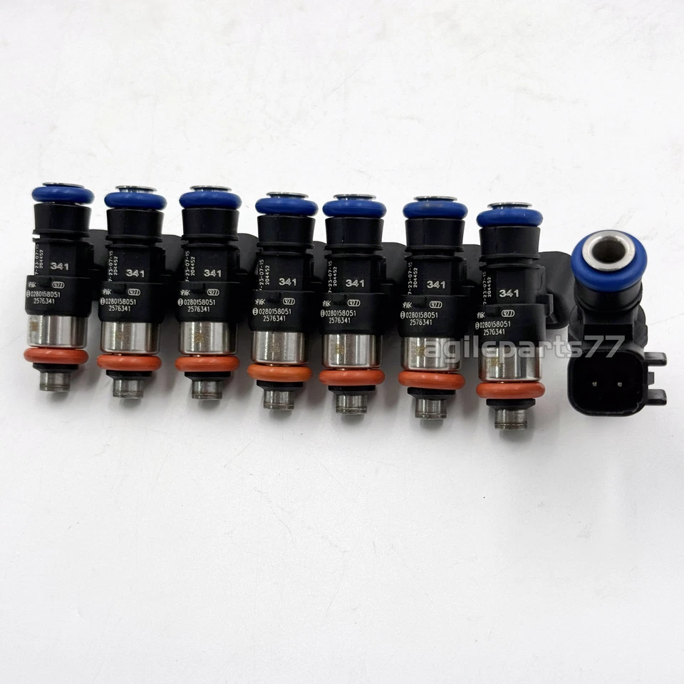 8X Inyectores de combustible Bosch 42LB 06-13 Corvette LS3 L99 10-15 Camaro SS 6.2 LS3 L99 Foto 2 de 4