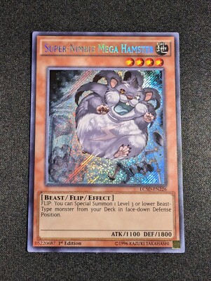Yugioh - Super-Nimble Mega Hamster LC5D-EN226 1st Edition Secret Rare NM