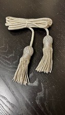 Civil War era 19th Century SILVER Flag Cord & Decorative Tassel - NEW Repro