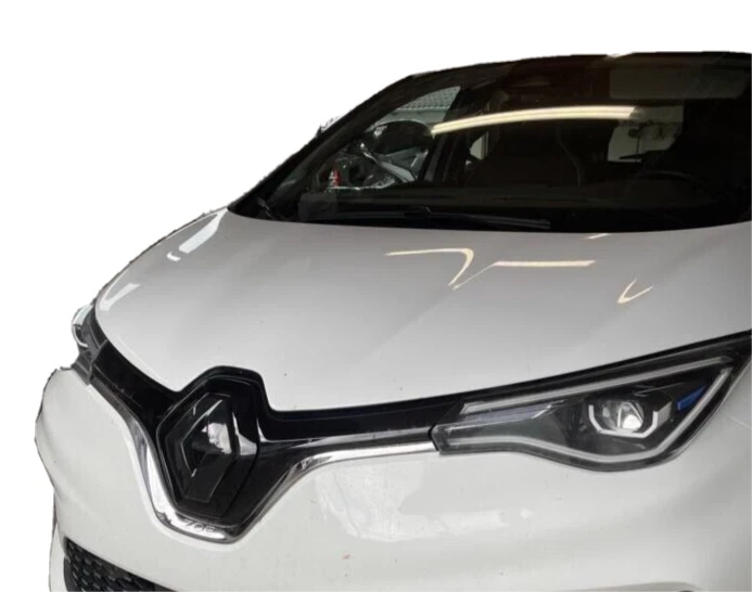 GLOSS BLACK badge logo COVERS for Renault Zoe 2019 2023 front rear pair