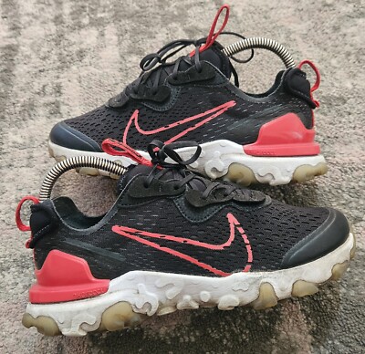 Nike React Vision Jungen kleine Herren Größe UK 5 schwarz/rot