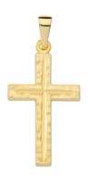 Echt Gold 333 Kinder Jugend Kommunion Kreuz AnhäNger Taufe Mit Silber 925 Kette