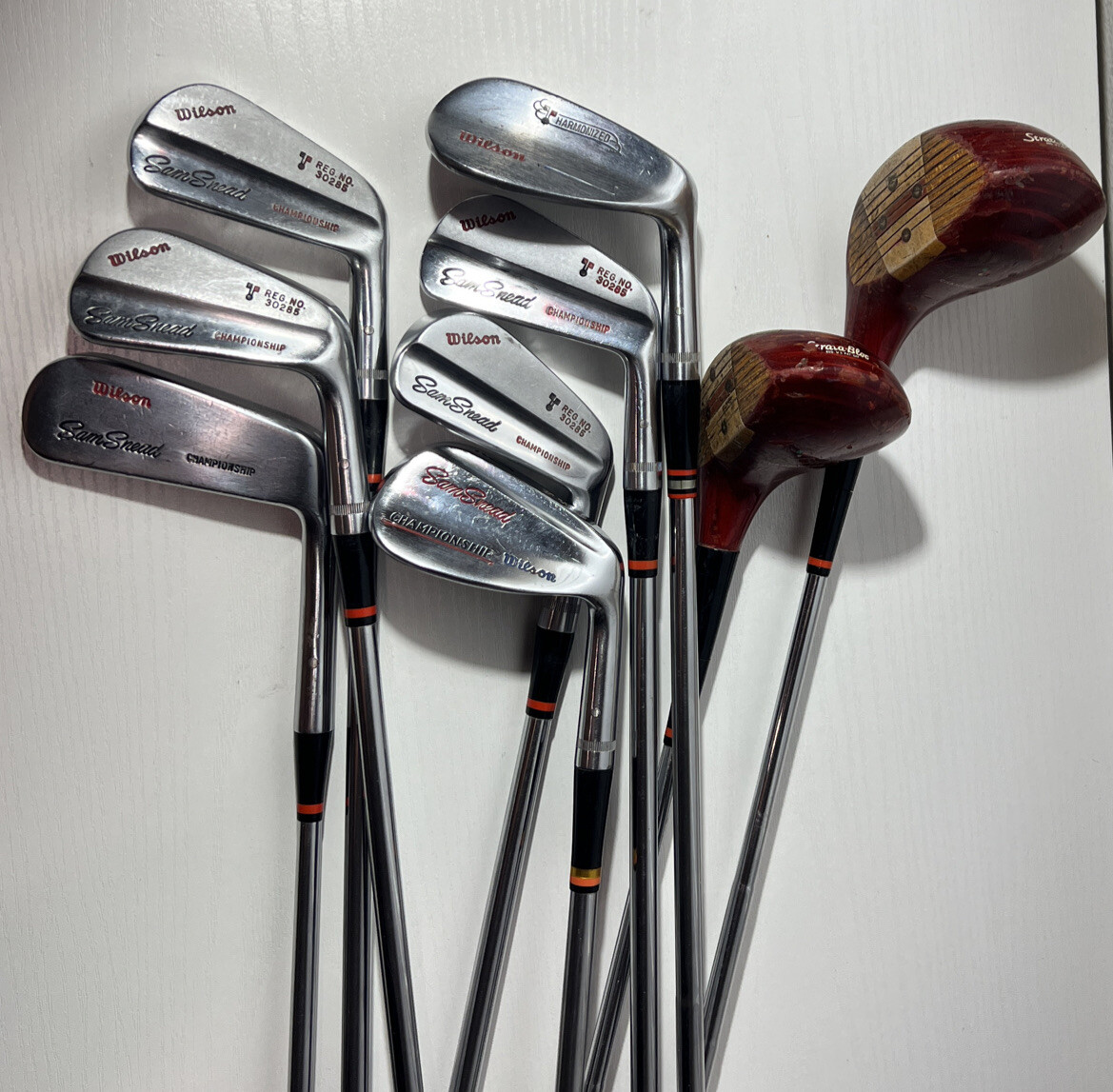 Vintage Wilson Sam Snead Championship Iron And Wood Set +