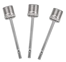 3 Inflating Needles Pin Nozzle Air Pump Valve Adaptors Ball Fill Universal Fit