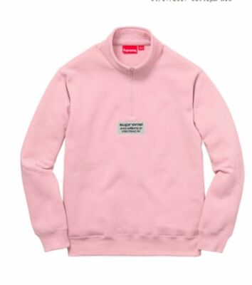SUPREME(シュプリーム)3M Reflective Excellence Half Zip Sweat SUPREME 3m reflective excellence half zip sweater dusty pink
