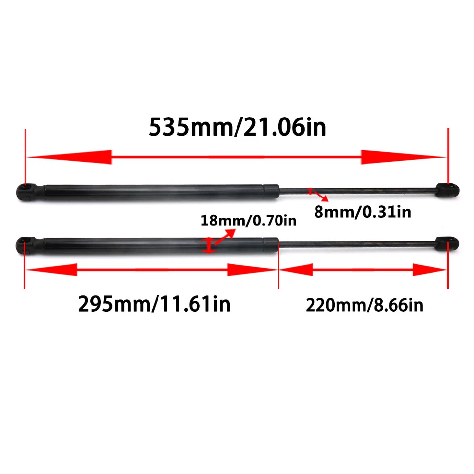2x For LAND ROVER Range Rover Sport Rear Window Glass Lift Support Gas Struts Foto 3 de 4
