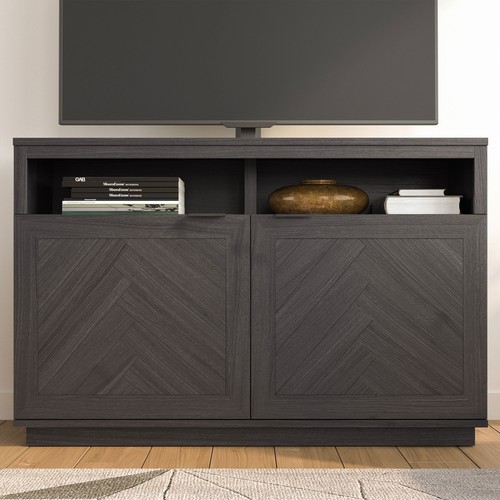 TV Stand for TVs Up To 55” 2-Door TV Stand Console Storage Entertainment Cabinet - Picture 2 of 9