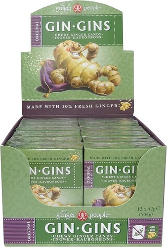 Gin GINS Chewy Ginger Candy 42g The Ginger People - Picture 3 of 4