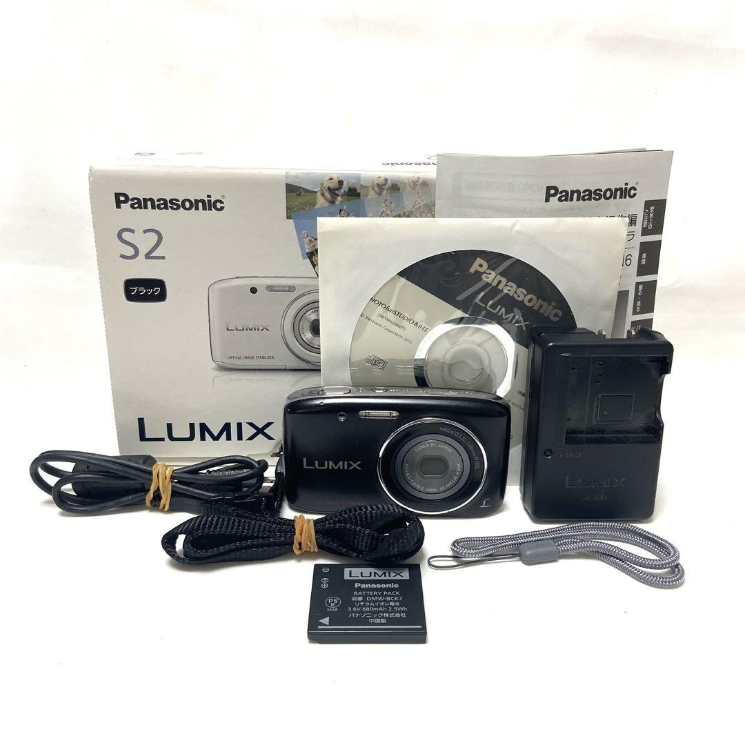 【美品】PanasonicデジタルカメラLUMIX DMC-S2 ブラック Panasonic LUMIX DMC S2 Black Compact Digital Camera | eBay